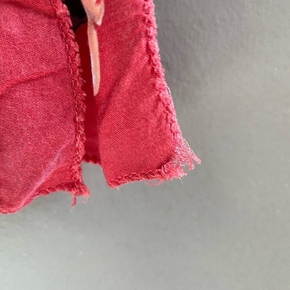 Don’t ask why floral flowy open tie front blouse. One Size - Picture 8 of 8